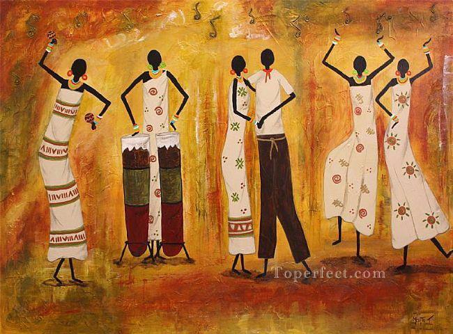 Rumba Texturkunst afrikanisch Ölgemälde
